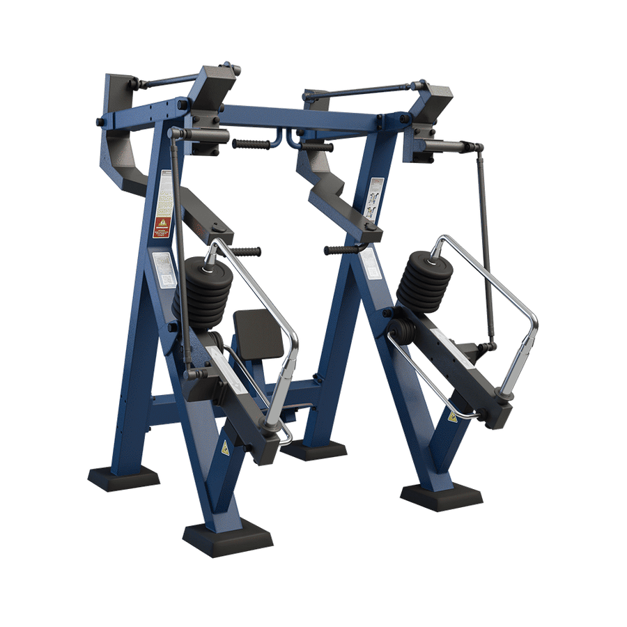 Ferde mellnyomó gép (Incline Chest Press – akadálymentes, ferde mellizom gép)