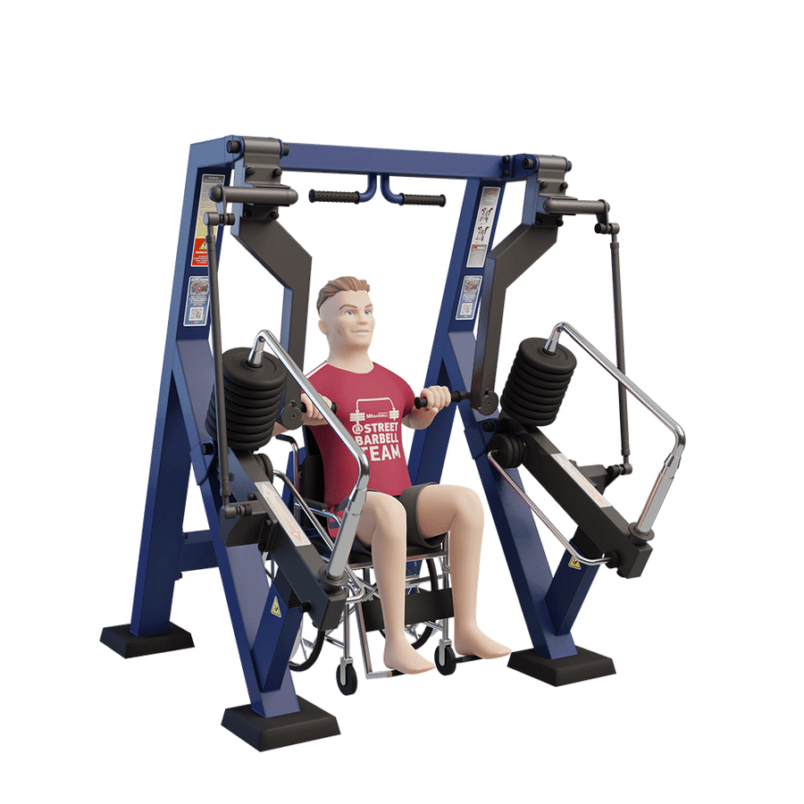 Mellnyomó gép (Chest Press – akadálymentes)