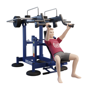 MB 7.75 Ferde fekvenyomó gép (Incline Bench Press at 45°)