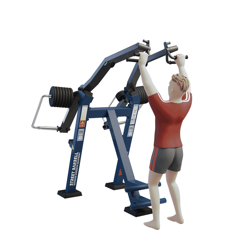 MB 7.55 Lehúzó gép (Divergent Lat Pull)