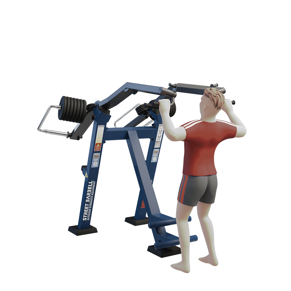 MB 7.55 Lehúzó gép (Divergent Lat Pull)