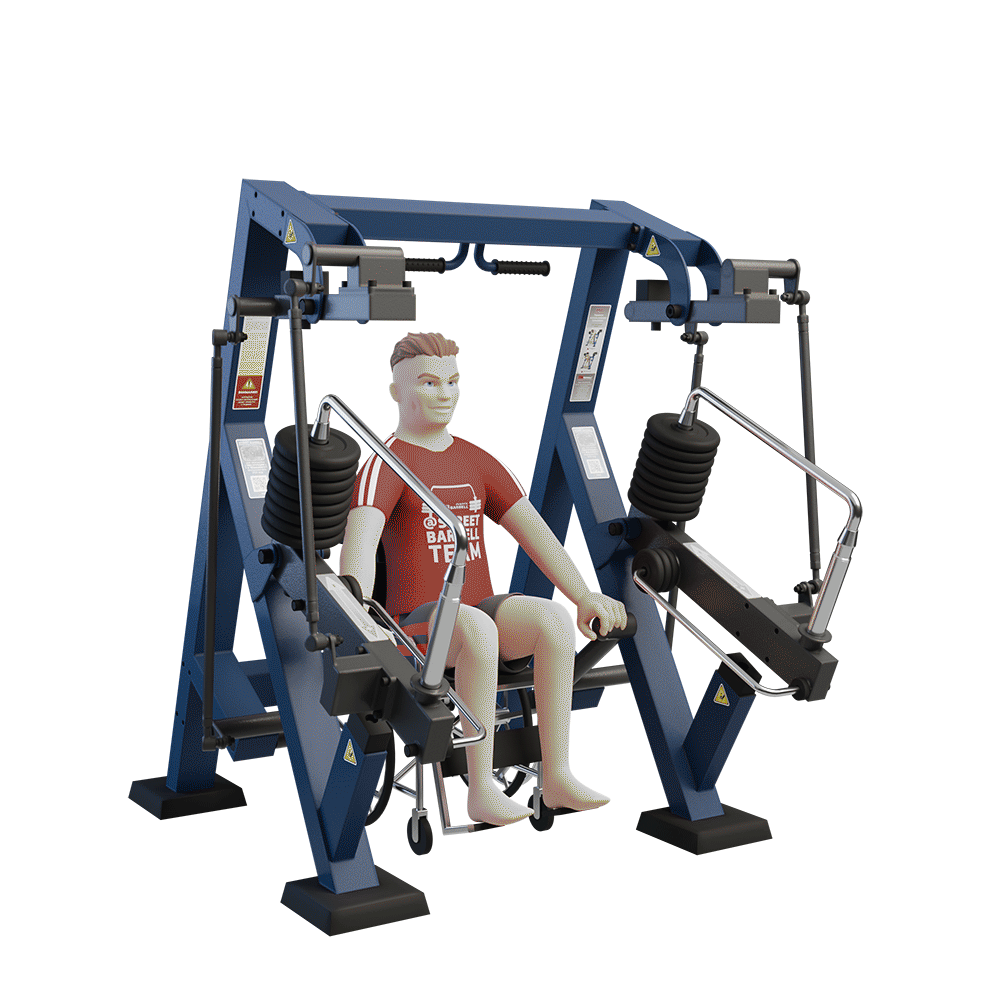 MB 7.42.3 Függőleges tricepsznyújtó gép (Triceps Press – akadálymentes)