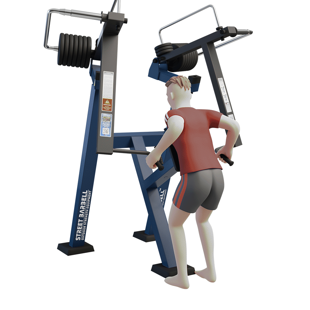 MB 7.53 Álló evezőgép (Divergent Standing Row)