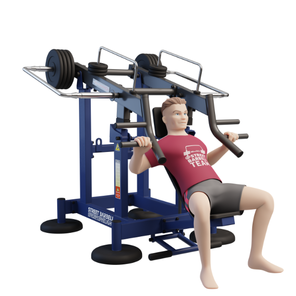 MB 7.75 Ferde fekvenyomó gép (Incline Bench Press at 45°)
