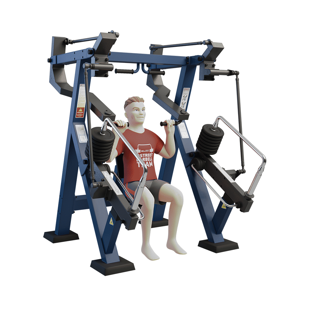 MB 7.56.3 Ferde mellnyomó gép (Incline Chest Press – akadálymentes, ferde mellizom gép)