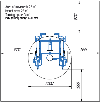 Területrajz - MB 7.37.3 Evezőgép (Row – akadálymentes)
