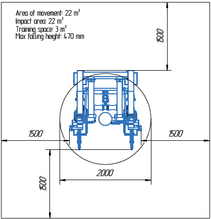 Területrajz - MB 7.38.3 Lehúzó gép (Lat Pull – akadálymentes)