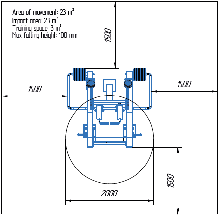 Területrajz - MB 7.40 Guggológép (Squat)
