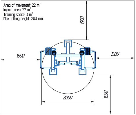 Területrajz - MB 7.43 Lábhajlító gép (Leg Curl)