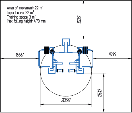 Területrajz - MB 7.44 Combfeszítő gép (Leg Extension)