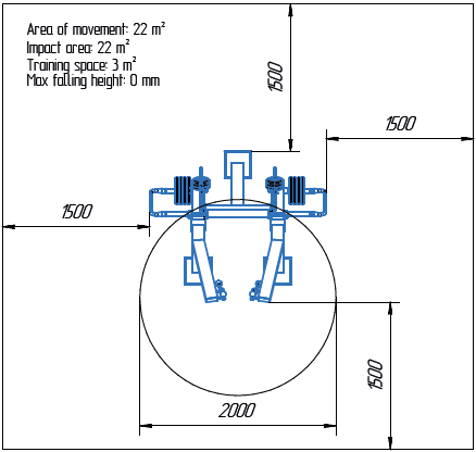 Területrajz - MB 7.46 Kötél lehúzó gép (Rope Pull Down)