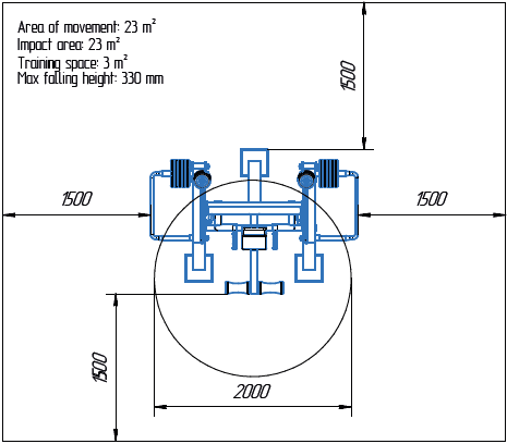 Területrajz - MB 7.51 Hasizom erősítő gép - Abdominal Crunch