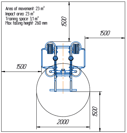 Területrajz - MB 7.65 Guggolóállvány (Squat)