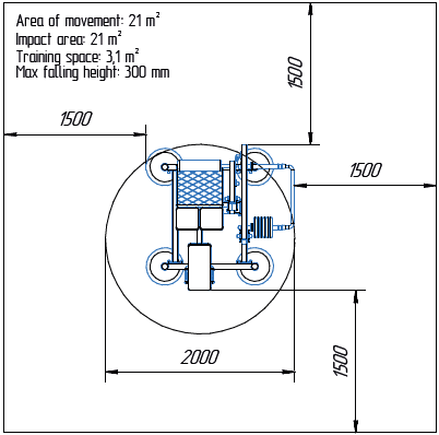 Területrajz - MB 7.87 Combhajlító gép (Leg Curl)