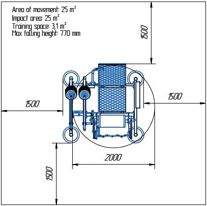 Területrajz - MB 7.96 Pullover állítható terheléssel (Pullover with Variable Load System)