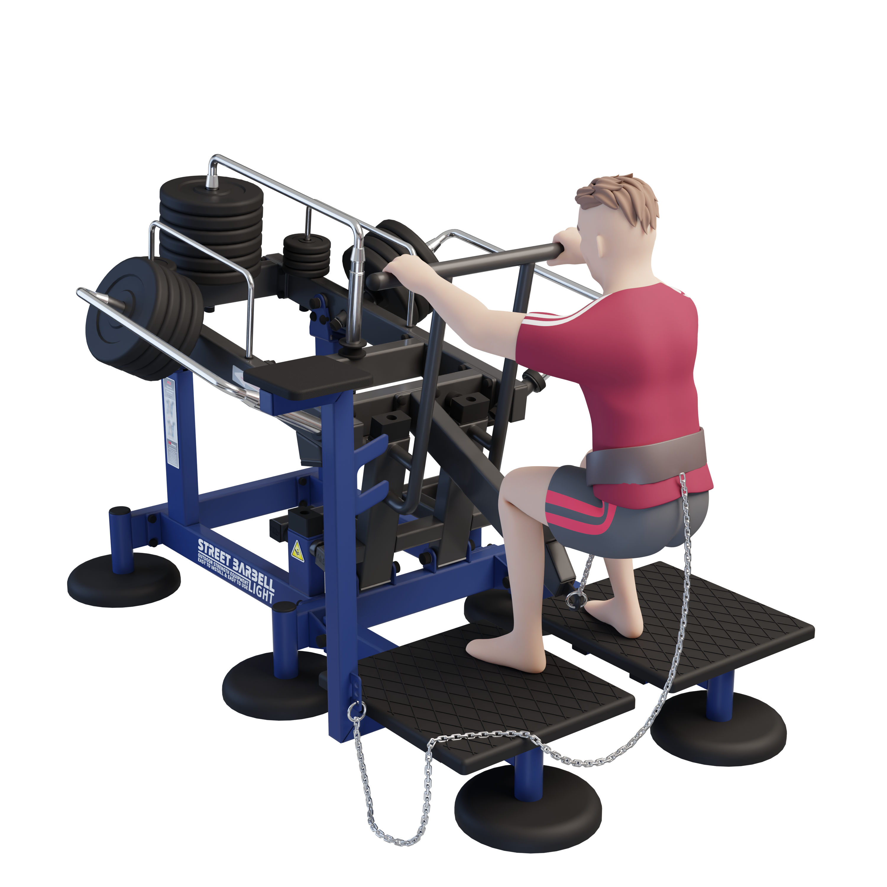 MB 7.77 Öves guggoló gép (Belt Squat)