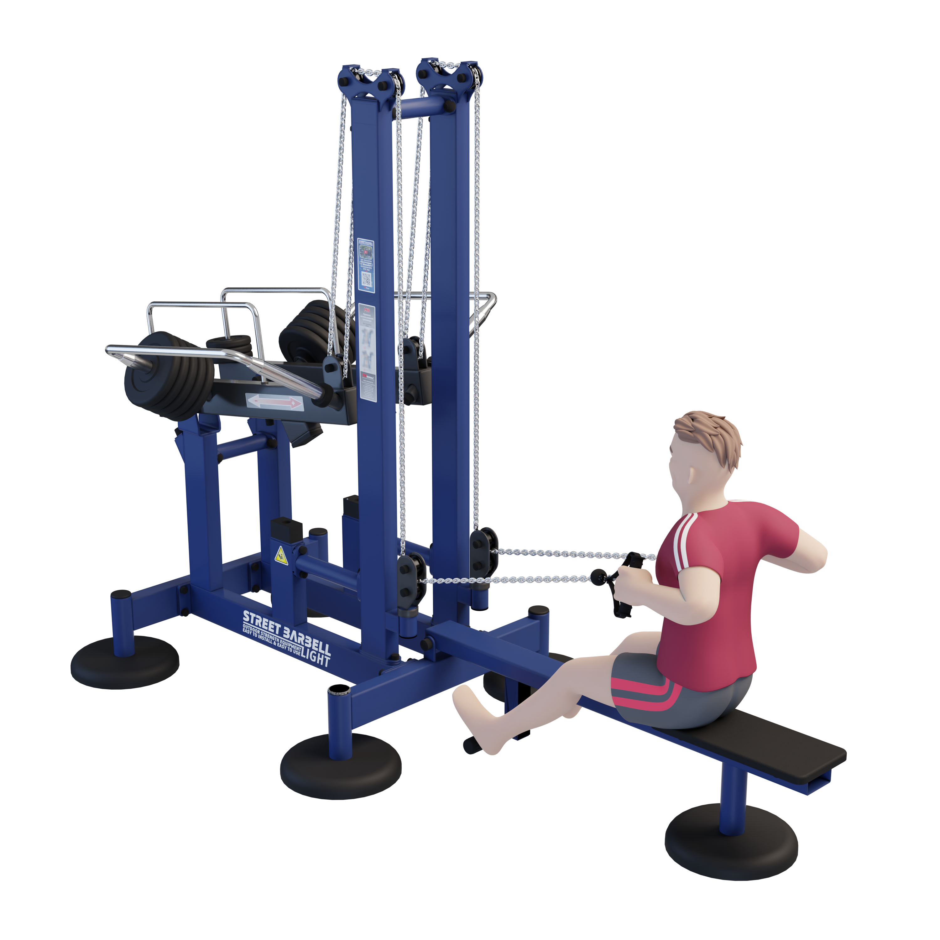 MB 7.101 Vízszintes húzás / Horizontal pull gép (Horizontal Pull)