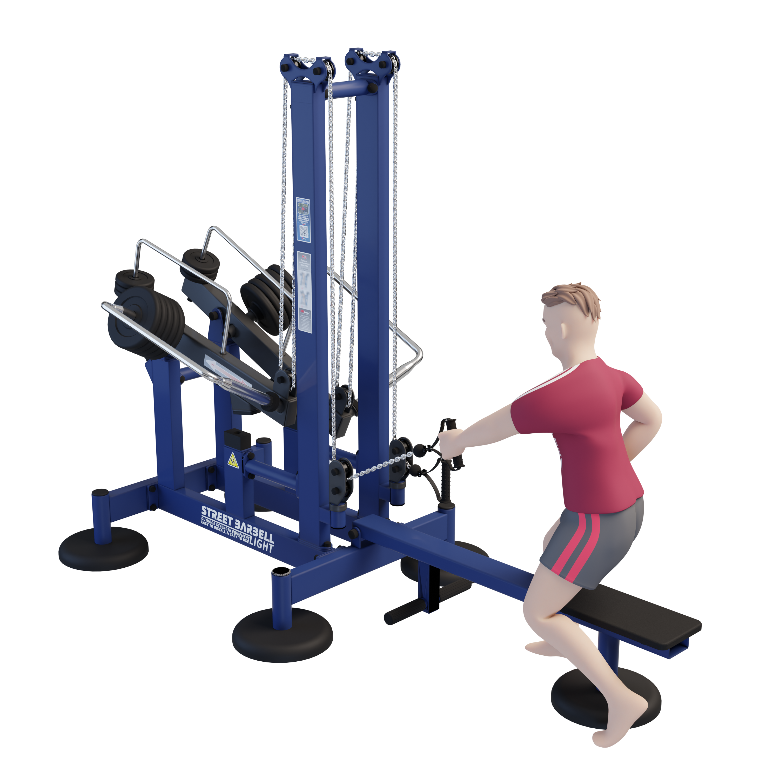 MB 7.101 Vízszintes húzás / Horizontal pull gép (Horizontal Pull)