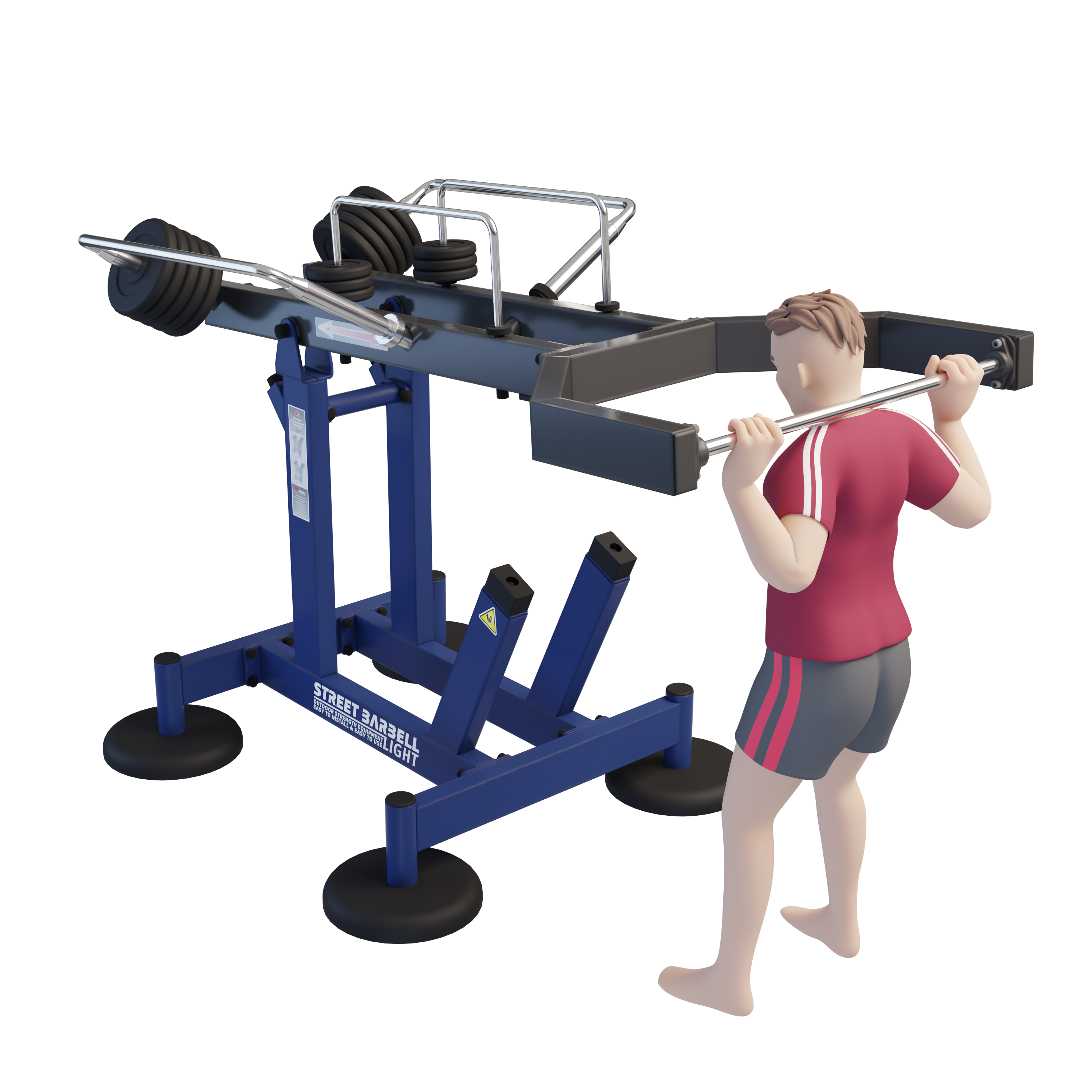 MB 7.68 Multi Bar - Szabadonálló multifunkciós kültéri edzőgép