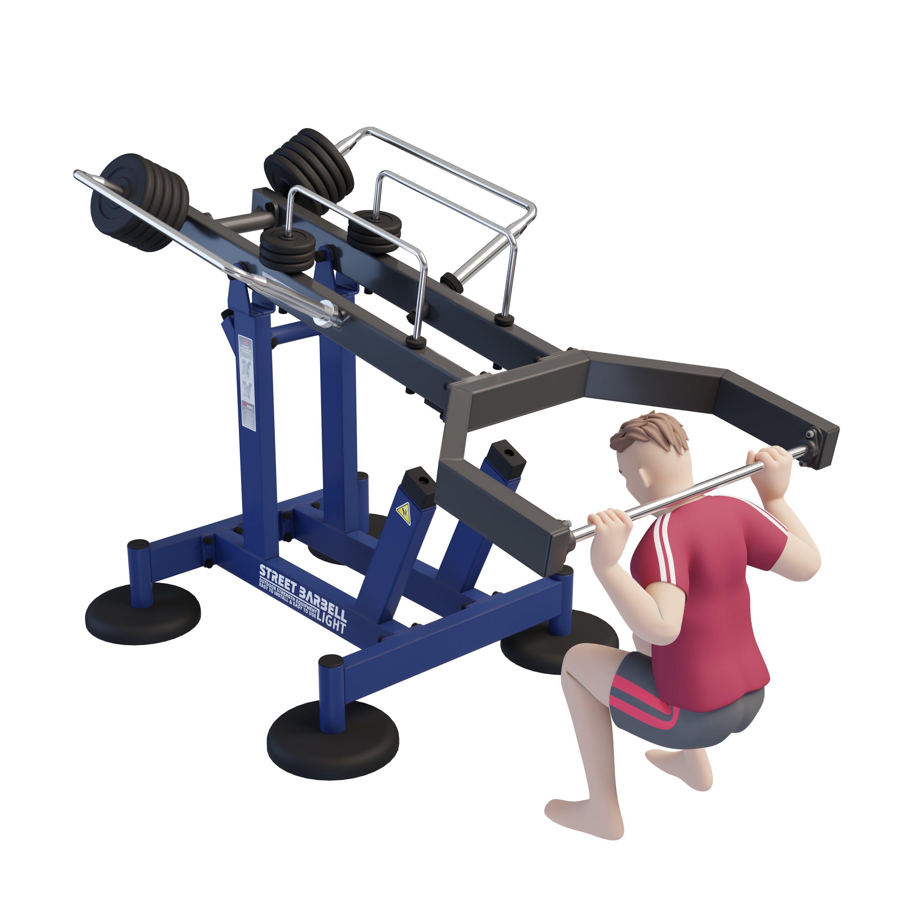 MB 7.68 Multi Bar - Szabadonálló multifunkciós kültéri edzőgép