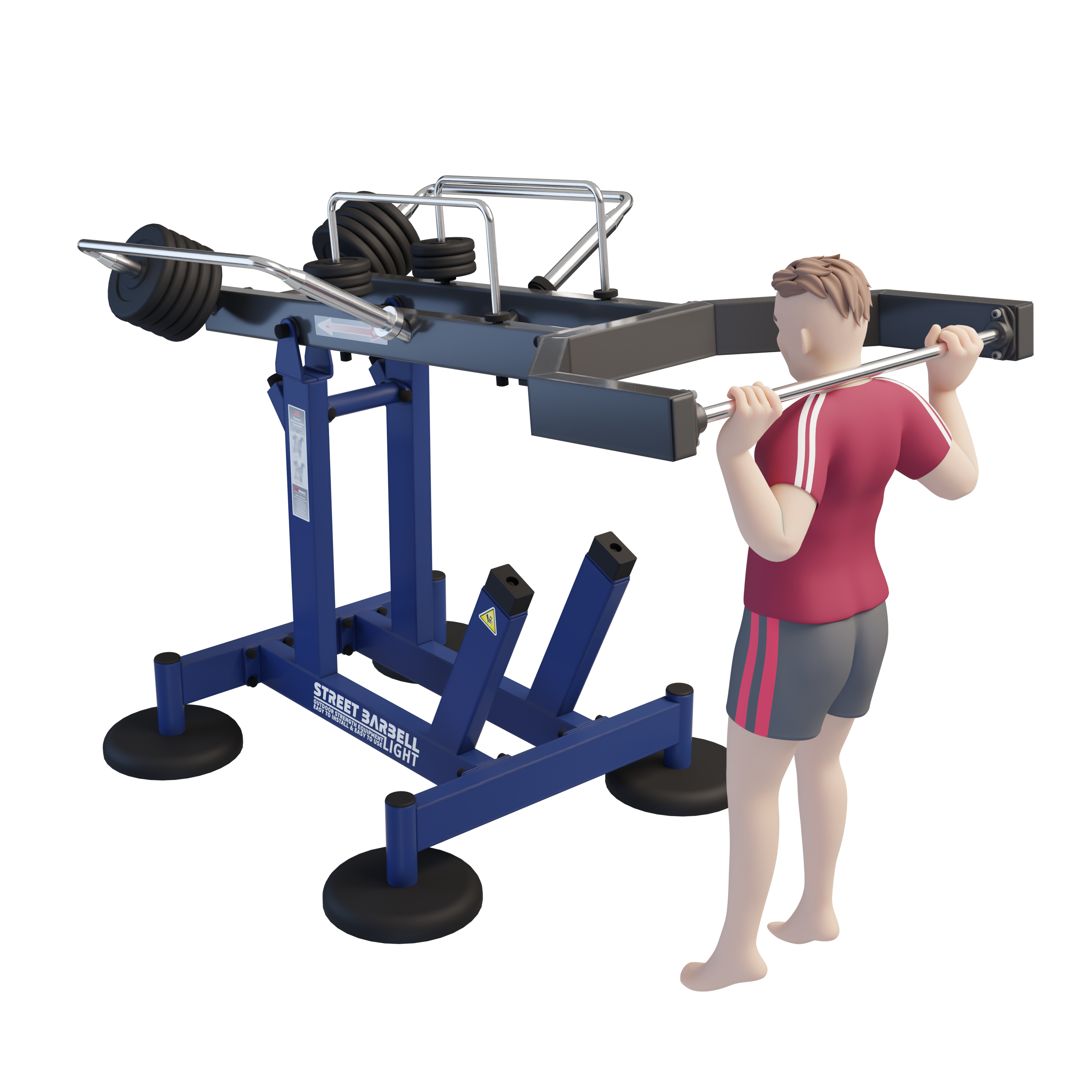 MB 7.68 Multi Bar - Szabadonálló multifunkciós kültéri edzőgép