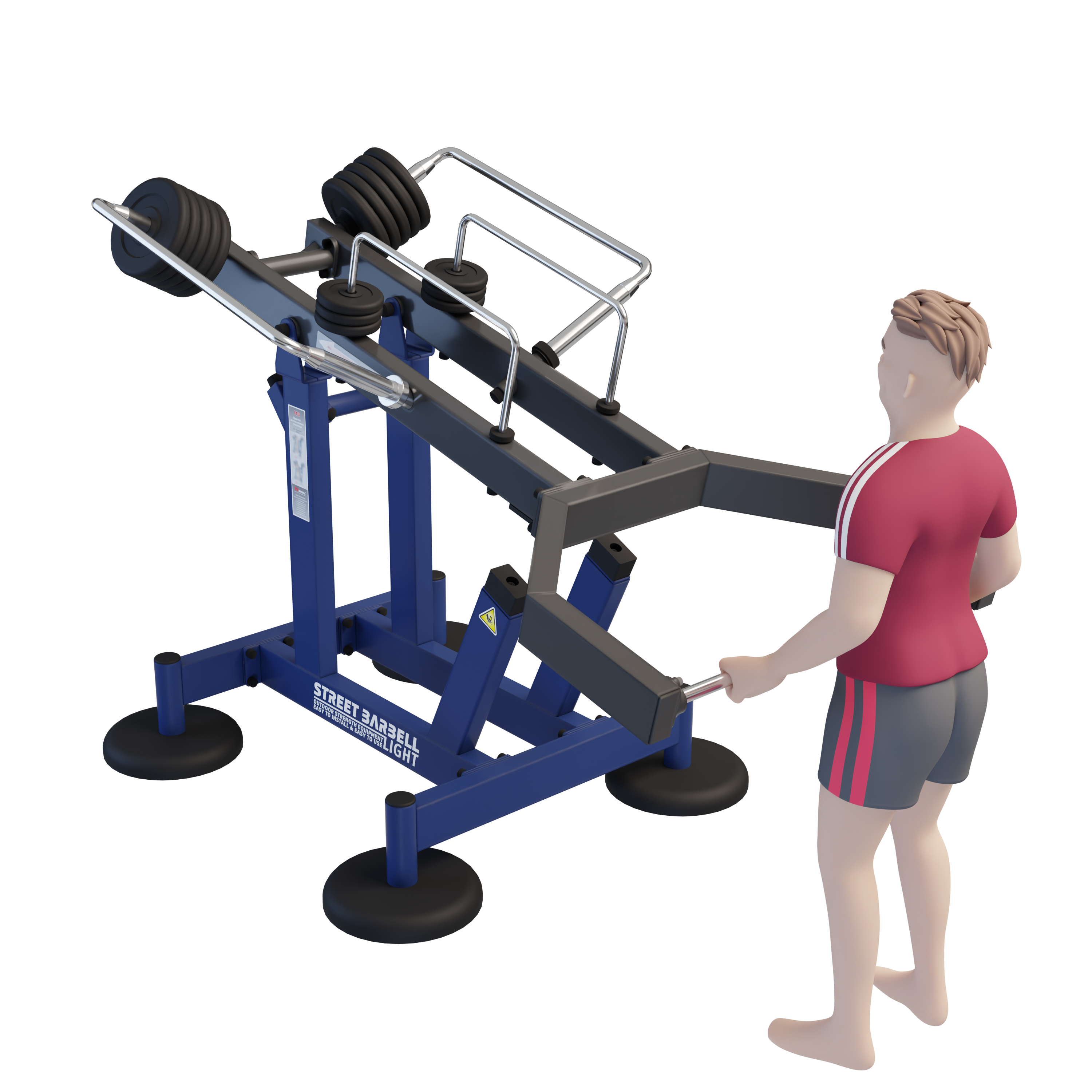 MB 7.68 Multi Bar - Szabadonálló multifunkciós kültéri edzőgép