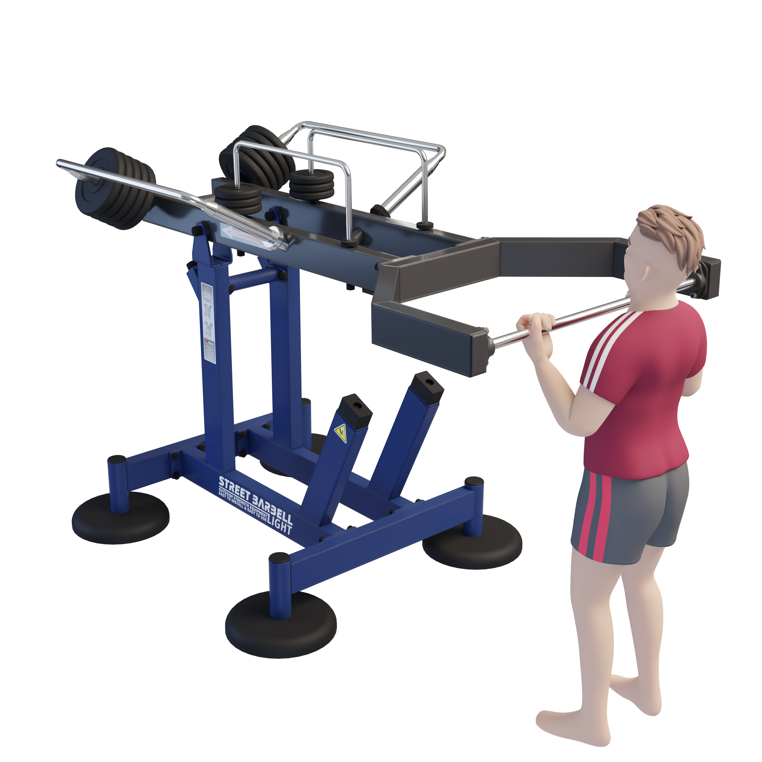 MB 7.68 Multi Bar - Szabadonálló multifunkciós kültéri edzőgép