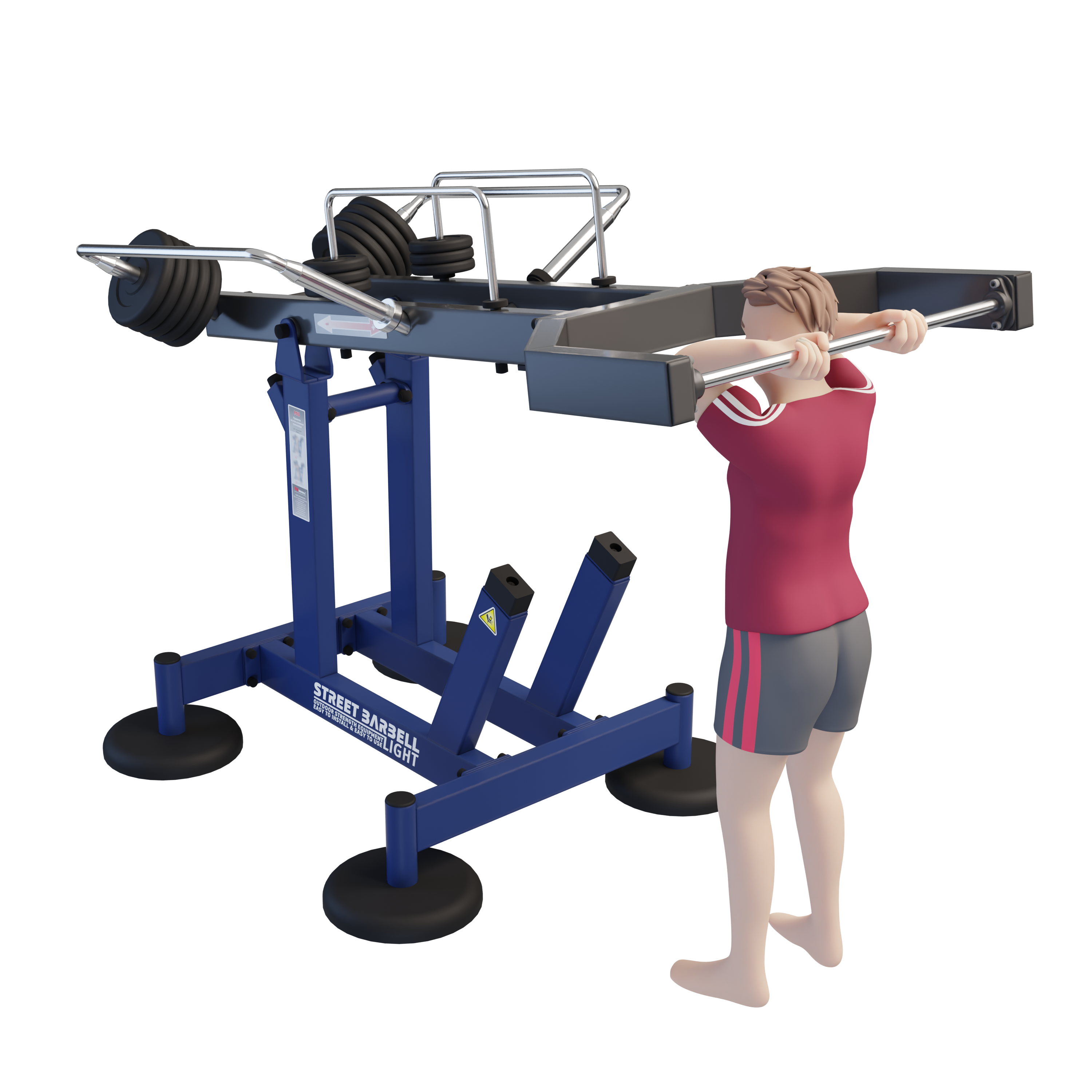 MB 7.68 Multi Bar - Szabadonálló multifunkciós kültéri edzőgép