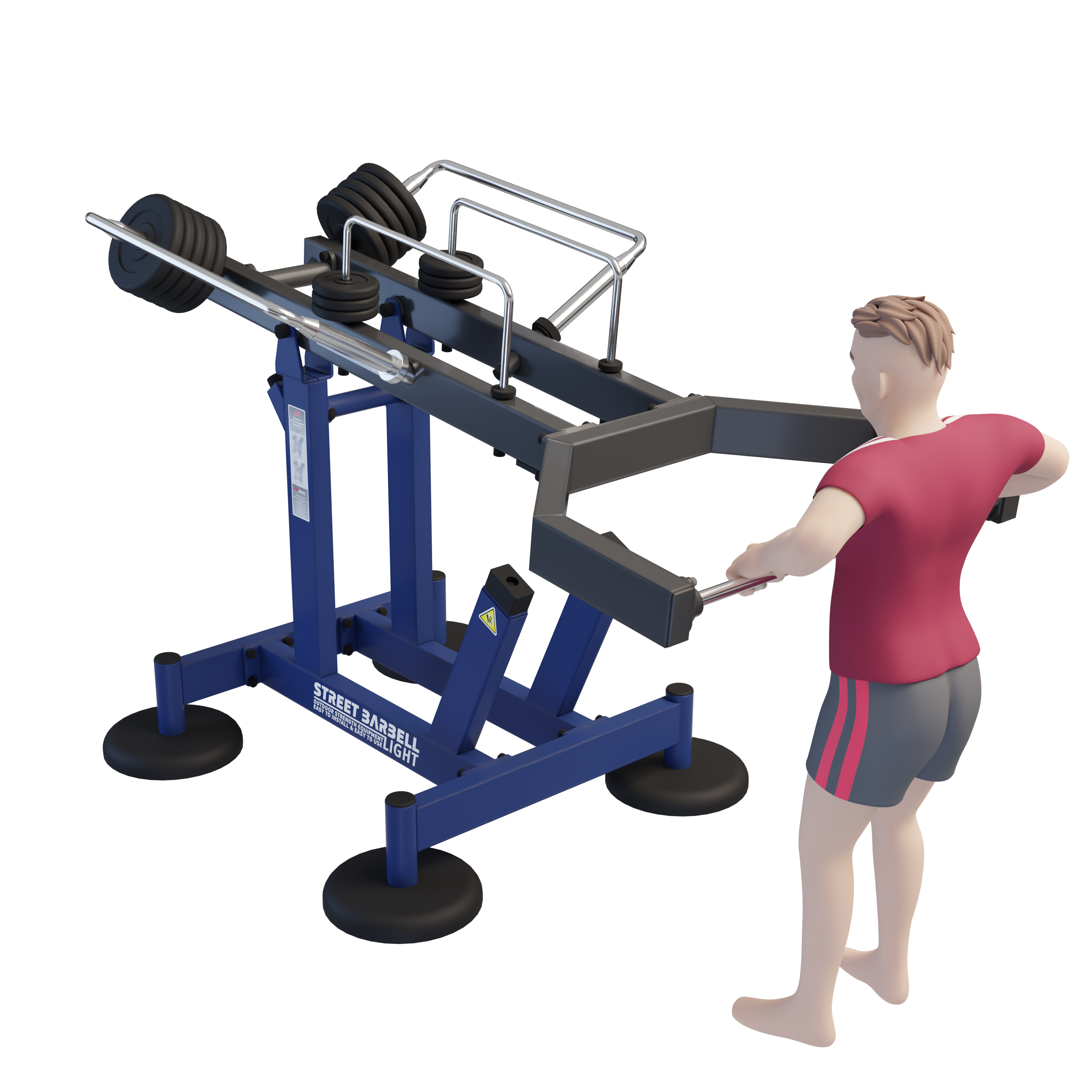 MB 7.68 Multi Bar - Szabadonálló multifunkciós kültéri edzőgép