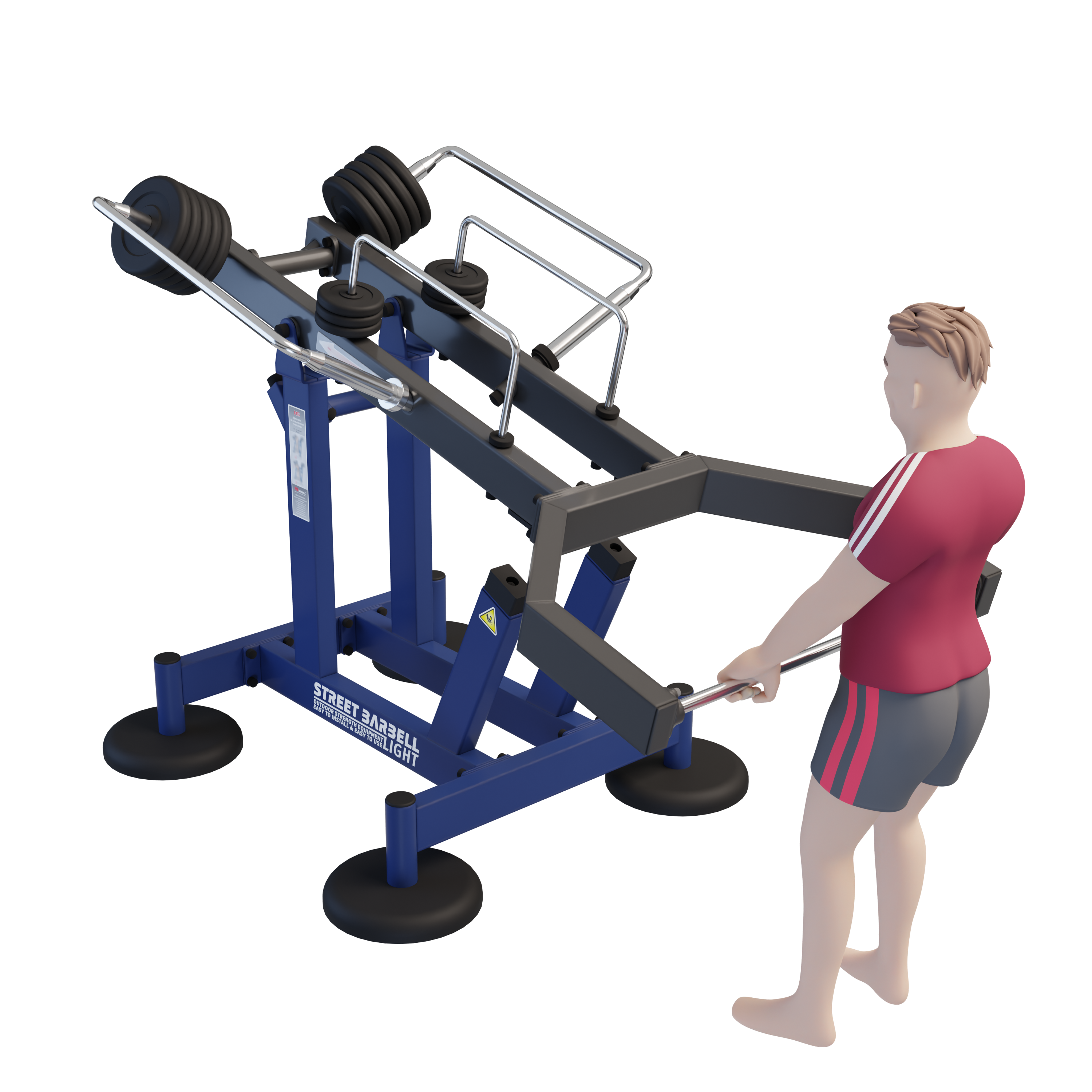 MB 7.68 Multi Bar - Szabadonálló multifunkciós kültéri edzőgép