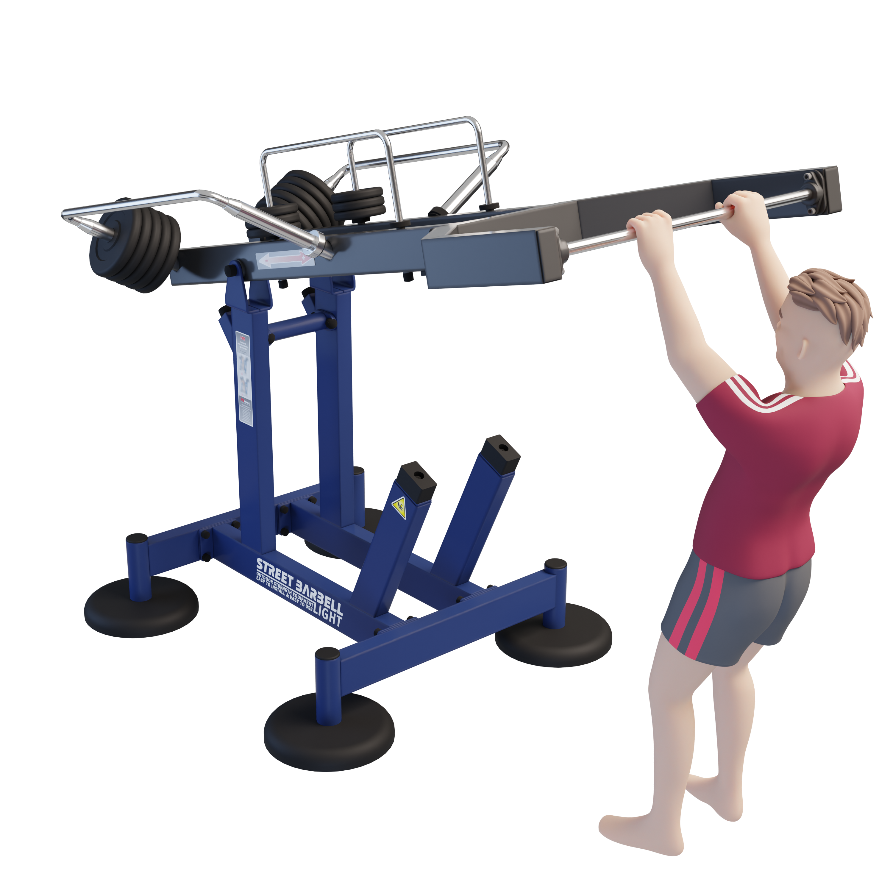 MB 7.68 Multi Bar - Szabadonálló multifunkciós kültéri edzőgép