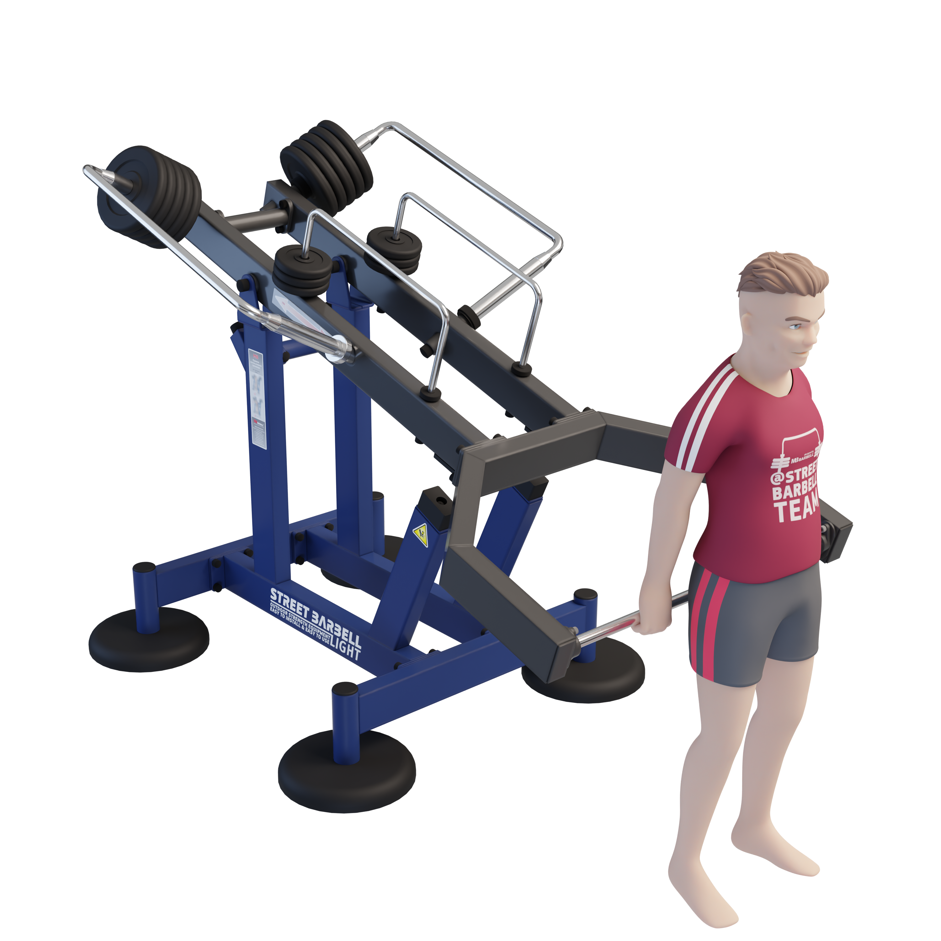 MB 7.68 Multi Bar - Szabadonálló multifunkciós kültéri edzőgép